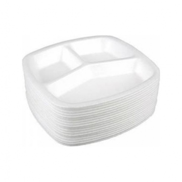 3 Gözlü Tabldot Köpük Tabak