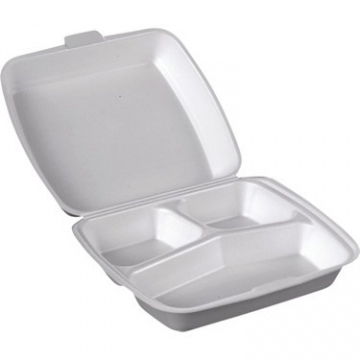 Üç Gözlü Köpük Tabak Kapaklı